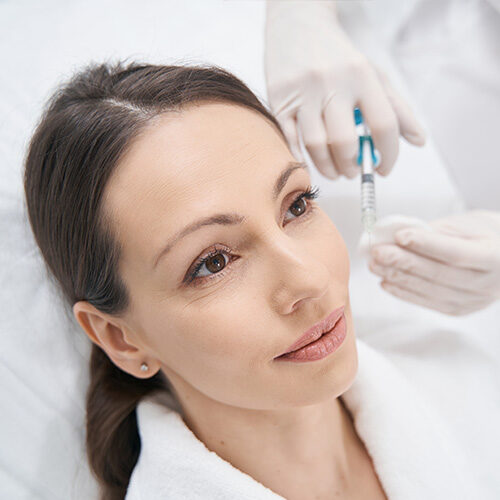 Woman about to get peptide therapy in South Jordan UT